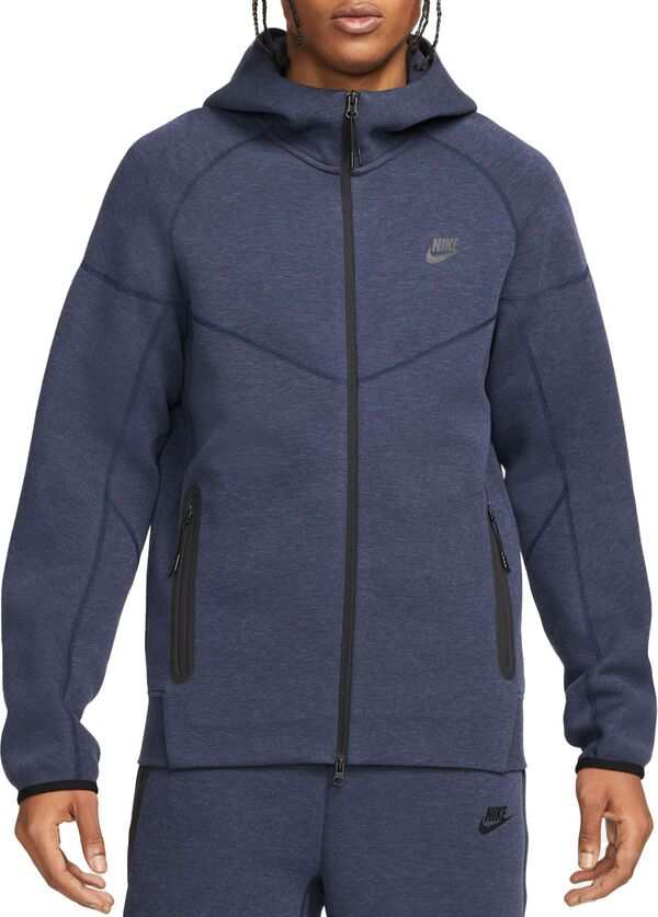 ナイキ メンズ パーカー・スウェット アウター Nike Men's Tech Fleece Full-Zip Windrunner Hoodie Obsidian