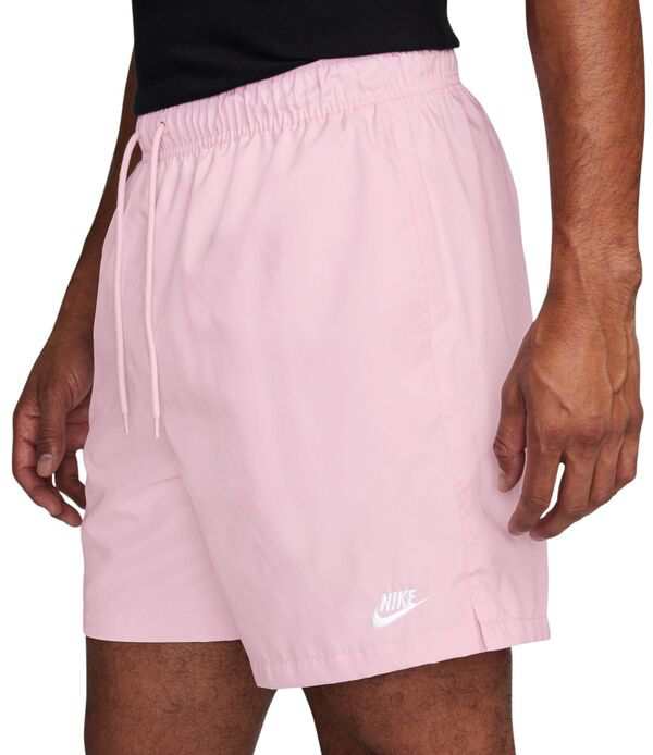 ナイキ メンズ ハーフパンツ・ショーツ ボトムス Nike Men's Club 6'' Woven Flow Shorts Pink Foam