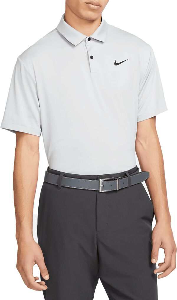 ナイキ メンズ ポロシャツ トップス Nike Men's Dri-FIT Tour Solid Golf Polo Light Smoke Grey/Black