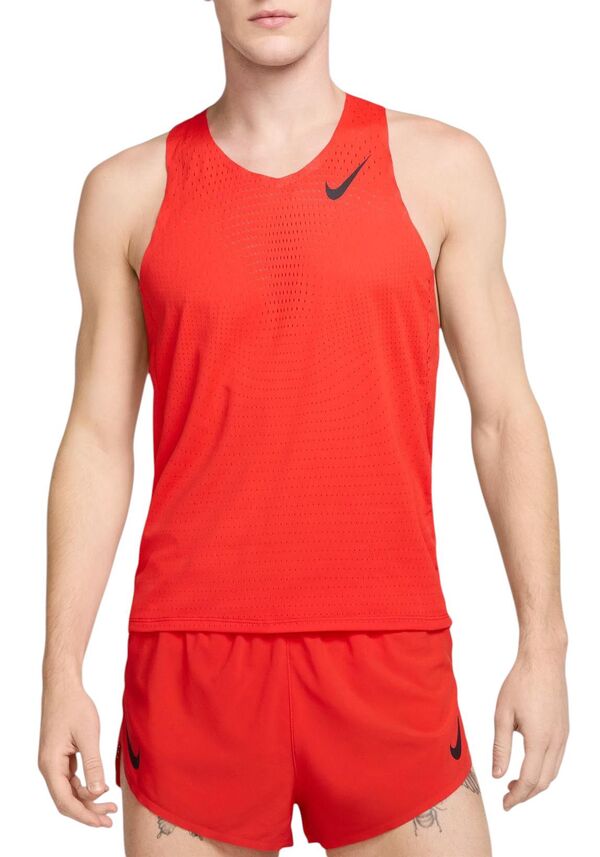 ナイキ メンズ シャツ トップス Nike Men's Dri-FIT ADV AeroSwift Running Singlet Lt Crimsonの通販は 26,980円