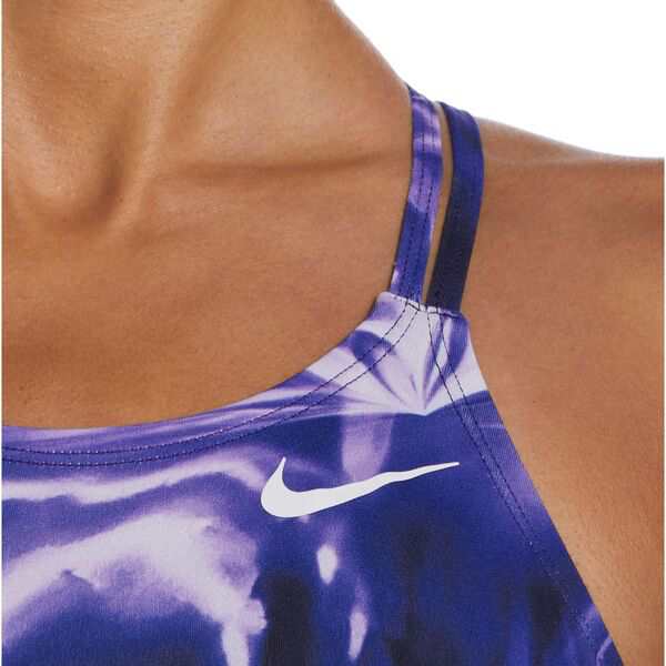 ナイキ レディース 上下セット 水着 Nike Women's Solar Rise Spiderback Swimsuit Court Purple