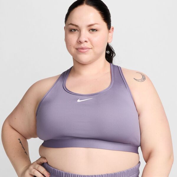 ナイキ レディース ブラジャー アンダーウェア Nike Women's Swoosh Medium-Support Padded Sports Bra (Plus Size) Daybreak