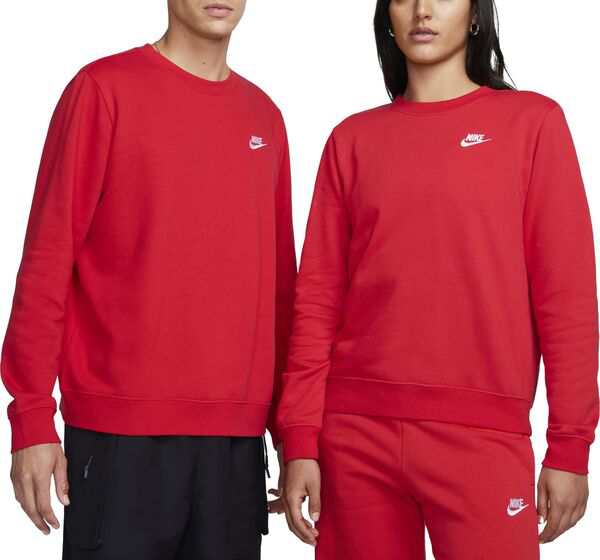 ナイキ レディース パーカー・スウェット アウター Nike Sportswear Women's Club Fleece Crewneck Sweatshirt University Red