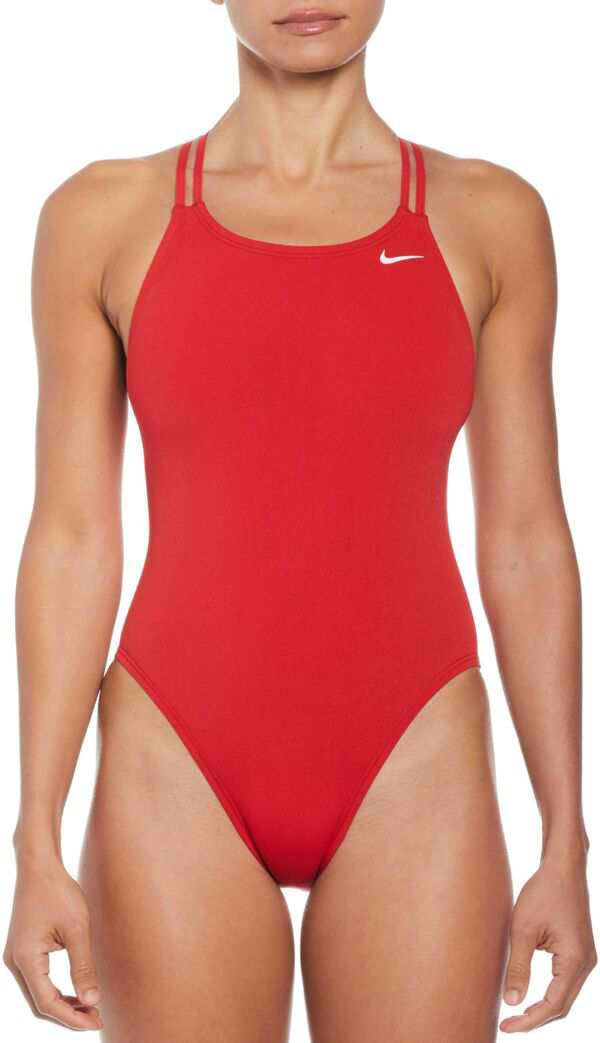 ナイキ レディース 上下セット 水着 Nike Women's Hydrastrong Solid Spiderback One Piece University Red