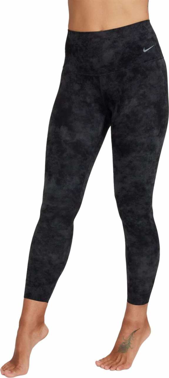 ナイキ レディース カジュアルパンツ ボトムス Nike Women's Zenvy Tie-Dye Gentle-Support High-Waisted 7/8 Leggings Black