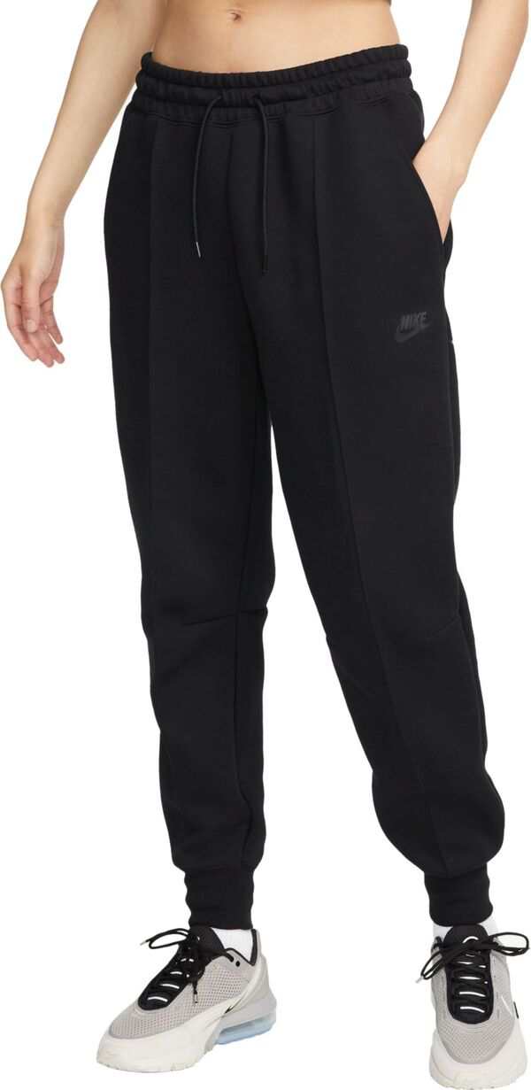 ナイキ レディース カジュアルパンツ ボトムス Nike Sportswear Women's Tech Fleece Mid-Rise Joggers Black