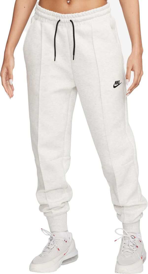 ナイキ レディース カジュアルパンツ ボトムス Nike Sportswear Women's Tech Fleece Mid-Rise Joggers Light Grey