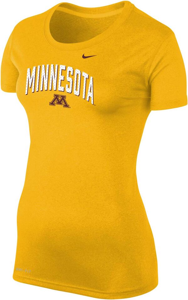 ナイキ レディース Tシャツ トップス Nike Women's Minnesota Golden Gophers Gold Logo Dri-FIT Legend T-Shirt 12,480円