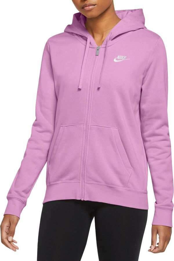 ナイキ レディース パーカー・スウェット アウター Nike Women's Sportswear Club Fleece Full-Zip Hoodie Beyond Pink