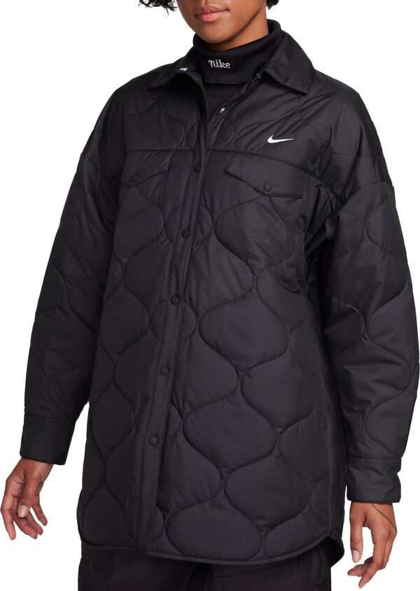 ナイキ レディース ジャケット・ブルゾン アウター Nike Sportswear Women's Essentials Quilted Trench Black