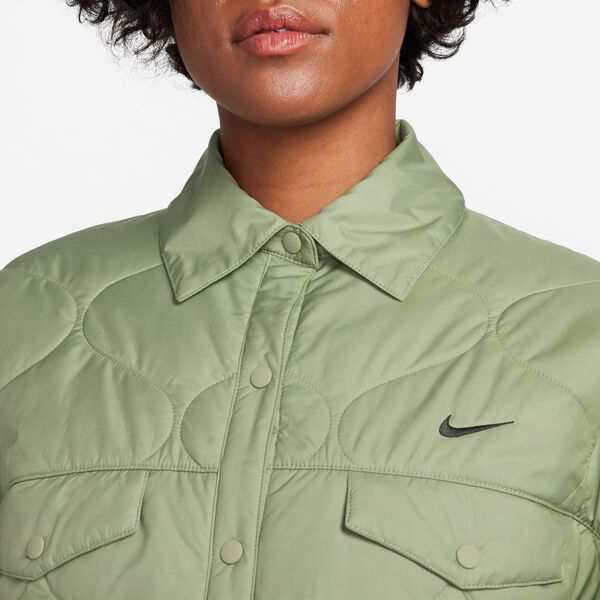 ナイキ レディース ジャケット・ブルゾン アウター Nike Sportswear Women's Essentials Quilted Trench Oil Green