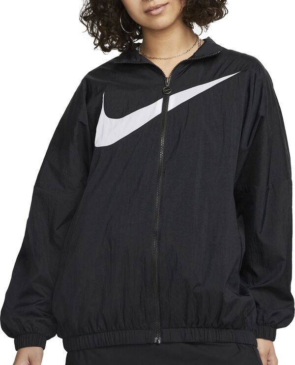 ナイキ レディース ジャケット・ブルゾン アウター Nike Women's Sportswear Essential Woven Jacket Blackの通販は