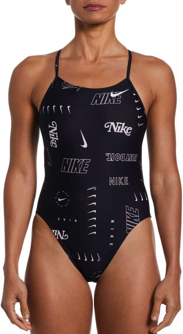 ナイキ レディース 上下セット 水着 Nike Women's Multi Print Cutout One Piece Black