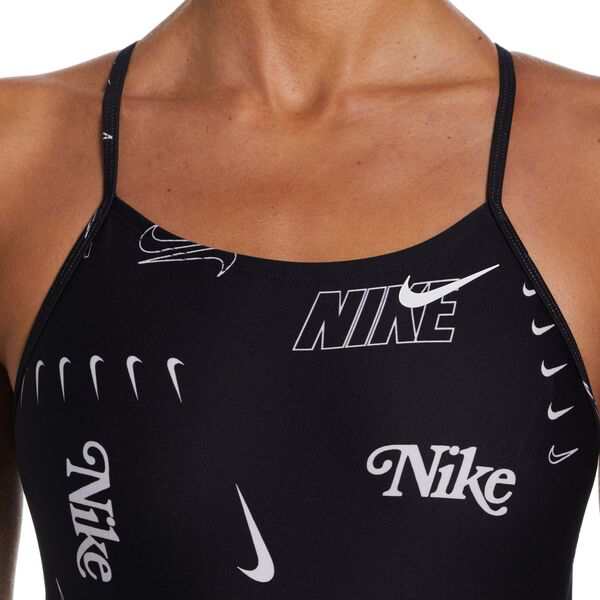 ナイキ レディース 上下セット 水着 Nike Women's Multi Print Cutout One Piece Black