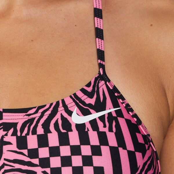 ナイキ レディース 上下セット 水着 Nike Women's Multi Print Cutout One Piece Polarized Pink