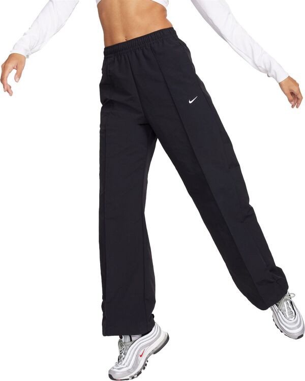 ナイキ レディース カジュアルパンツ ボトムス Nike Sportswear Women's Woven Mid-Rise Pants Black