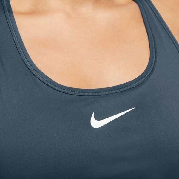 ナイキ レディース ブラジャー アンダーウェア Nike Women's Swoosh Medium Support Padded Sports Bra Armory Navy