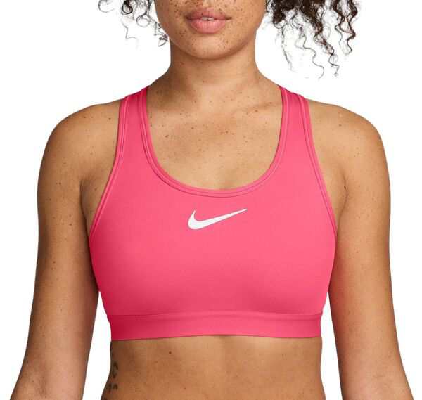 ナイキ レディース ブラジャー アンダーウェア Nike Women's Swoosh High Support Non-Padded Adjustable Sports Bra Aster Pink