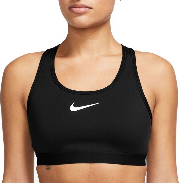 ナイキ レディース ブラジャー アンダーウェア Nike Women's Swoosh High Support Non-Padded Adjustable Sports Bra Black