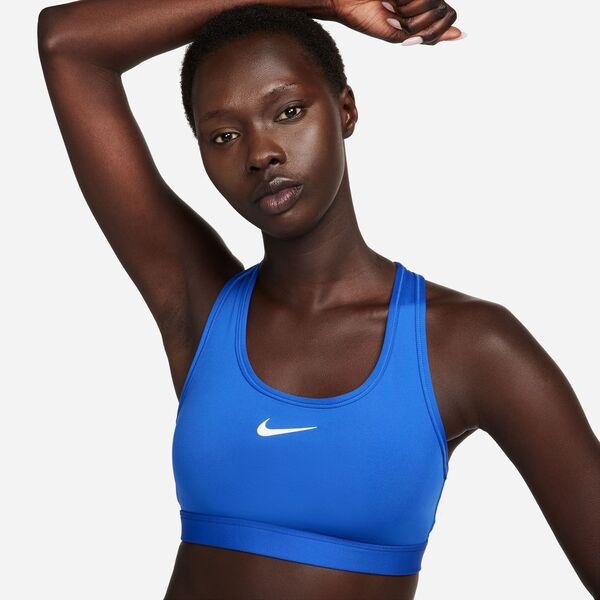 ナイキ レディース ブラジャー アンダーウェア Nike Women's Swoosh Medium Support Padded Sports Bra Game Royal