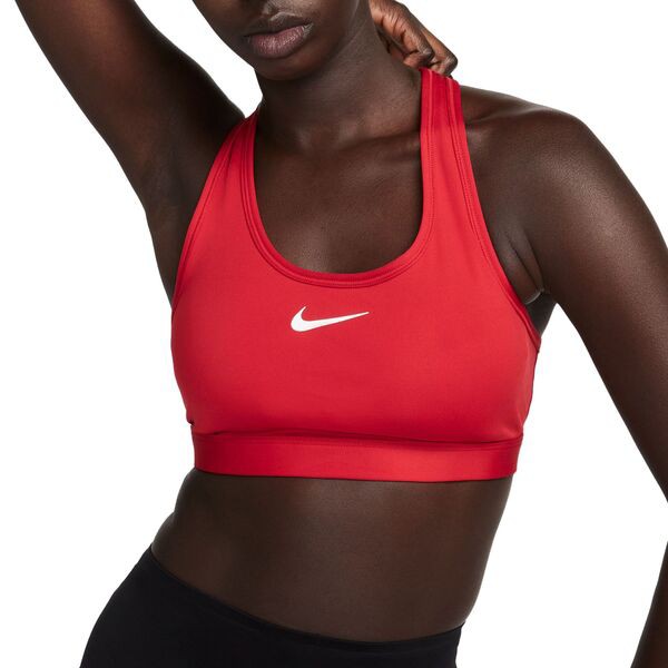 ナイキ レディース ブラジャー アンダーウェア Nike Women's Swoosh Medium Support Padded Sports Bra Gym Red