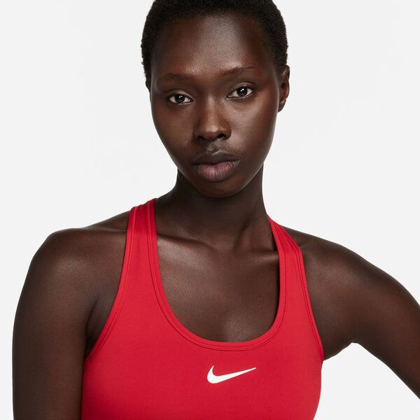 ナイキ レディース ブラジャー アンダーウェア Nike Women's Swoosh Medium Support Padded Sports Bra Gym Red