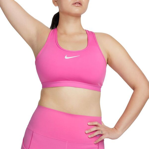 ナイキ レディース ブラジャー アンダーウェア Nike Women's Swoosh High Support Non-Padded Adjustable Sports Bra Playful Pink