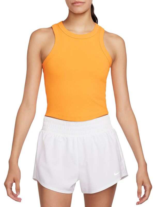 ナイキ レディース シャツ トップス Nike Women's One Fitted Dri-FIT Cropped Tank Top Sundial