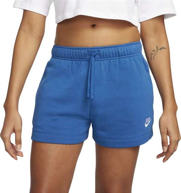 ナイキ レディース ハーフパンツ・ショーツ ボトムス Nike Sportswear Women's Club Fleece Mid-Rise Shorts Court Blue