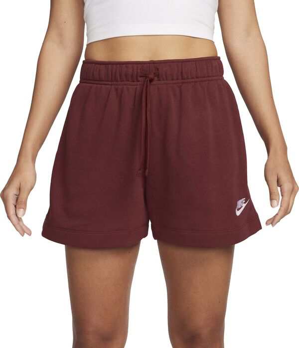 ナイキ レディース ハーフパンツ・ショーツ ボトムス Nike Sportswear Women's Club Fleece Mid-Rise Shorts Dark Team Red