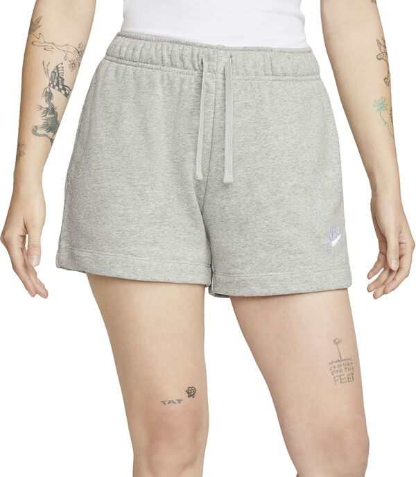 ナイキ レディース ハーフパンツ・ショーツ ボトムス Nike Sportswear Women's Club Fleece Mid-Rise Shorts Dk Grey Heather