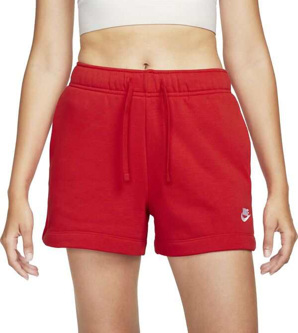 ナイキ レディース ハーフパンツ・ショーツ ボトムス Nike Sportswear Women's Club Fleece Mid-Rise Shorts University Red