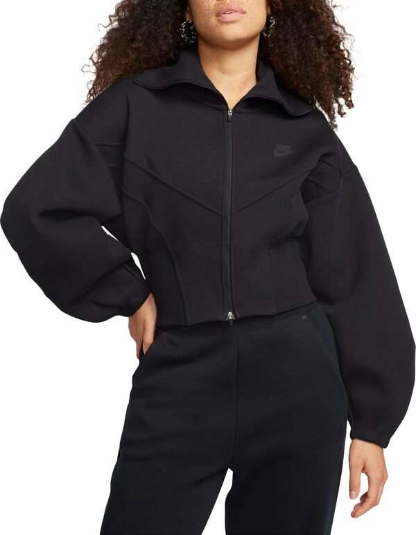 ナイキ レディース ジャケット・ブルゾン アウター Nike Sportswear Women's Tech Fleece Loose Full-Zip Track Jacket Black