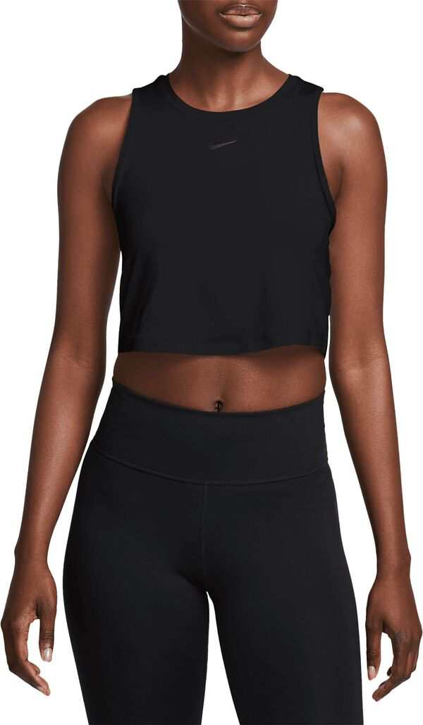 ナイキ レディース シャツ トップス Nike Women's One Classic Dri-FIT Cropped Tank Top Black