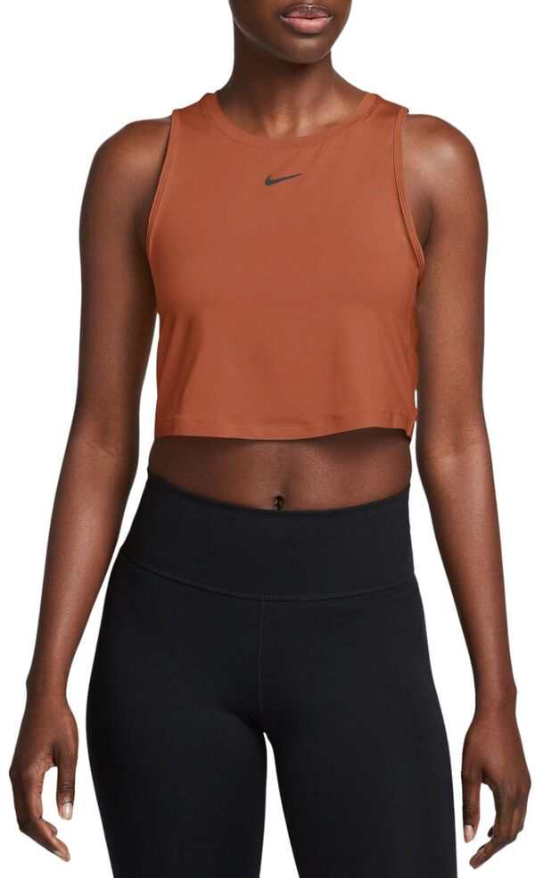 ナイキ レディース シャツ トップス Nike Women's One Classic Dri-FIT Cropped Tank Top Burnt Sunrise