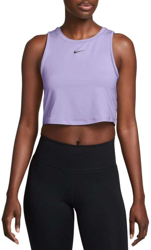 ナイキ レディース シャツ トップス Nike Women's One Classic Dri-FIT Cropped Tank Top Lilac Bloom