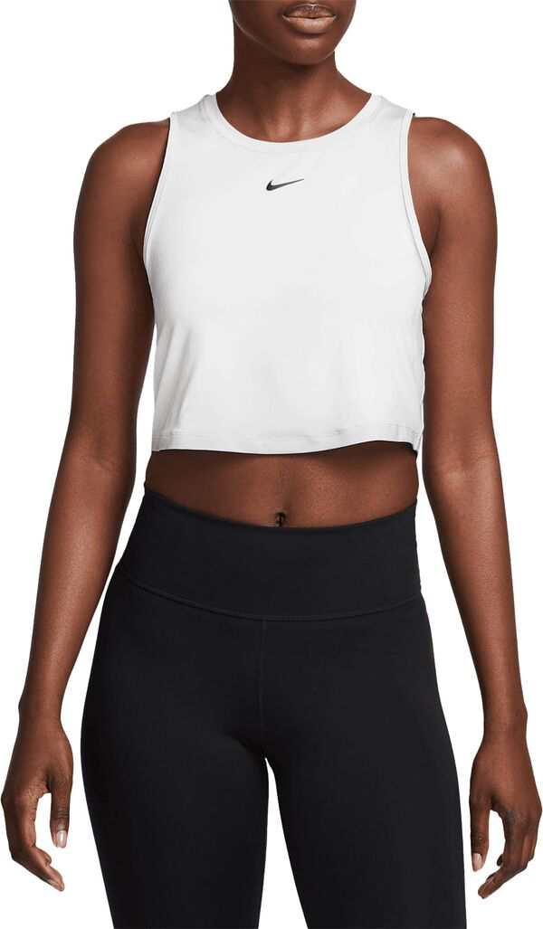 ナイキ レディース シャツ トップス Nike Women's One Classic Dri-FIT Cropped Tank Top White