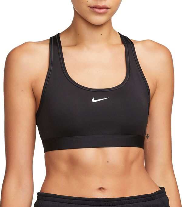 ナイキ レディース ブラジャー アンダーウェア Nike Women's Swoosh Light Support Non-Padded Sports Bra Black