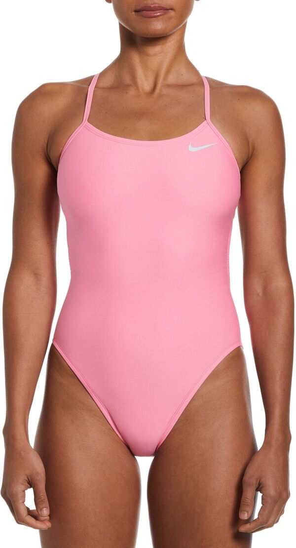 ナイキ レディース 上下セット 水着 Nike Women's Water Reveal Crossback One-Piece Swimsuit Polarized Pink