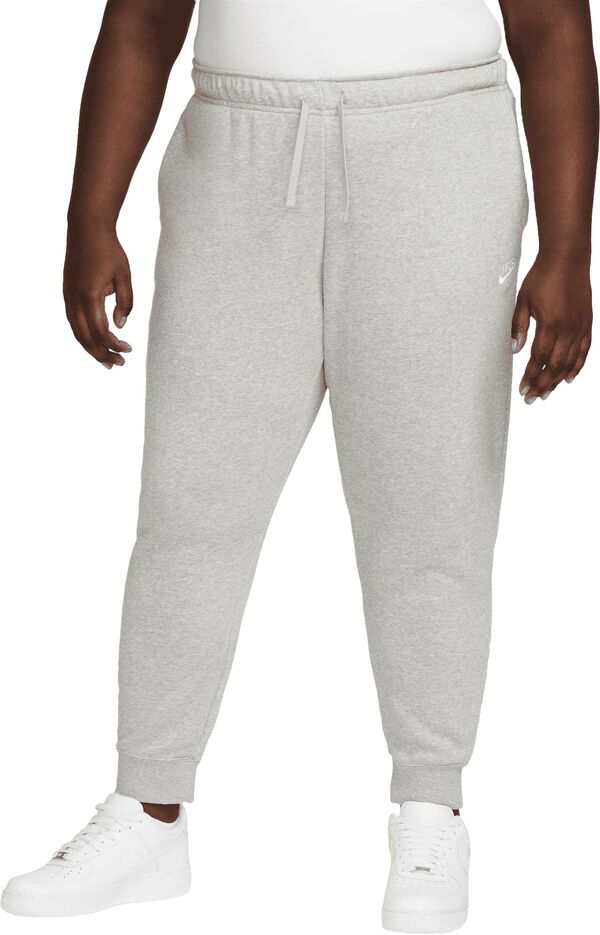 ナイキ レディース カジュアルパンツ ボトムス Nike Sportswear Women's Club Fleece Mid-Rise Joggers (Plus Size) Dk Grey Heather