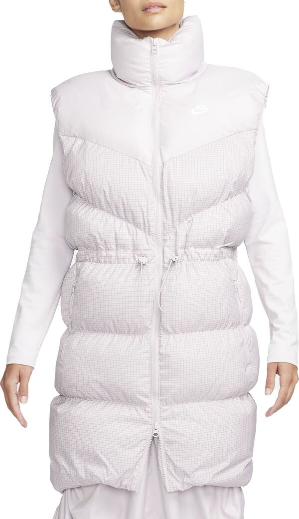 ナイキ レディース ジャケット・ブルゾン アウター Nike Sportswear Women's Windpuffer Therma-FIT Loose Long Puffer Vest Platinum Vi