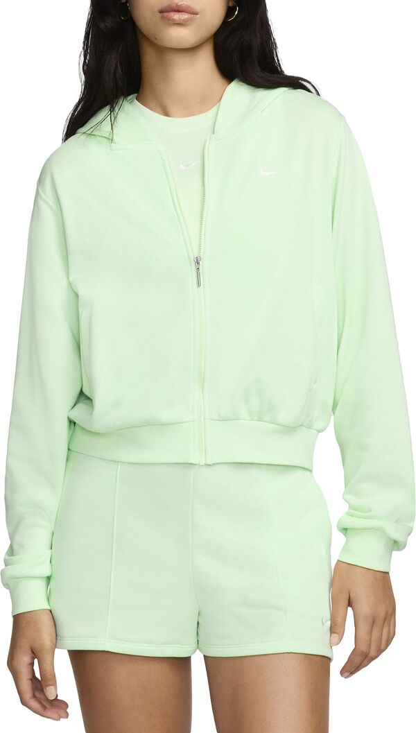 ナイキ レディース パーカー・スウェット アウター Nike Sportswear Women's Chill Terry Loose Full-Zip French Terry Hoodie Vapor Greの通販は