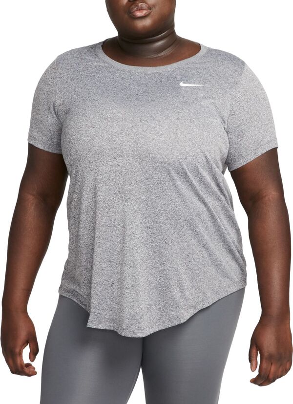 ナイキ レディース シャツ トップス Nike Women's Plus Dri-FIT T-Shirt Black Heather