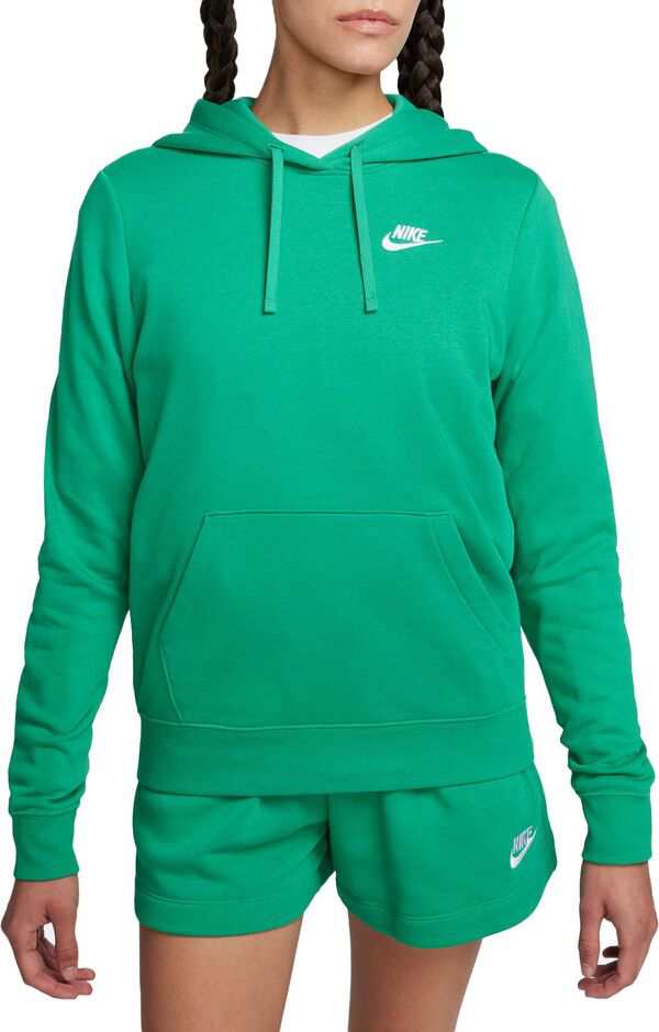 ナイキ レディース パーカー・スウェット アウター Nike Sportswear Women's Club Fleece Pullover Hoodie Stadium Green