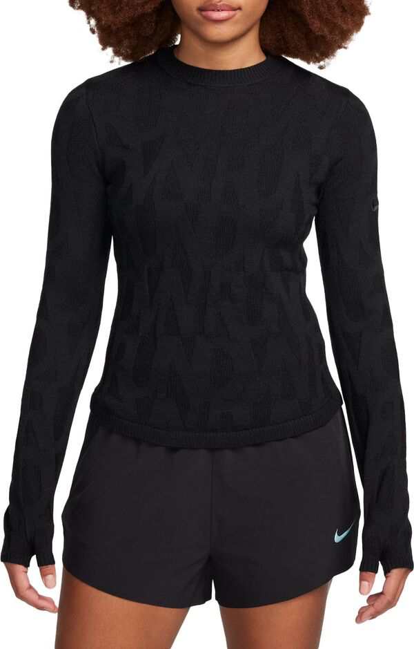 ナイキ レディース シャツ トップス Nike Run Division Women's Running Mid Layer Top Black