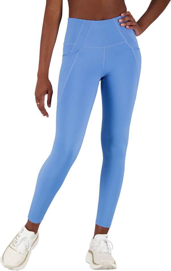 ニューバランス レディース カジュアルパンツ ボトムス New Balance Women's Shape Shield 7/8 High Rise Pocket Tights Heritage Blue