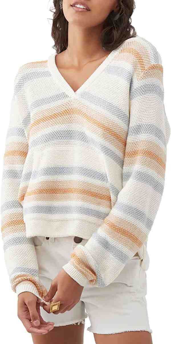 オニール レディース パーカー・スウェット アウター O'Neill Women's Catamaran Pullover Sweater Khaki