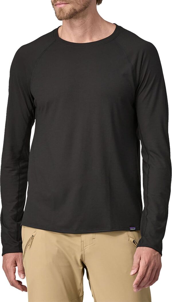 パタゴニア メンズ シャツ トップス Patagonia Men's Long-Sleeved CapileneR Cool Trail Shirt Black 14,024円