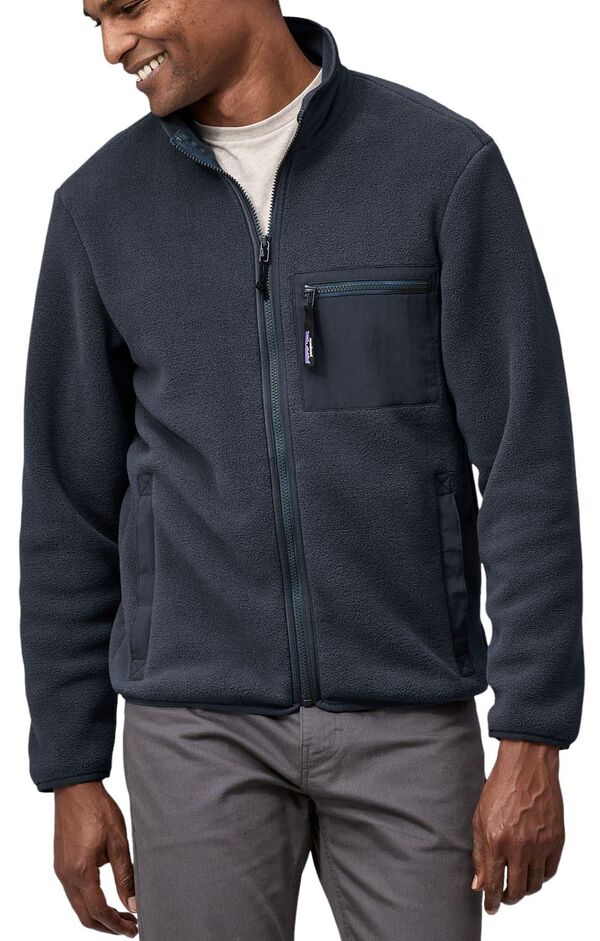 パタゴニア メンズ パーカー・スウェット アウター Patagonia Men's Synchilla Fleece Jacket Smolder Blueの通販は