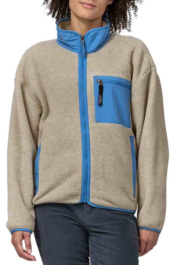 パタゴニア レディース ジャケット・ブルゾン アウター Patagonia Women's Synchilla Jacket Oatmeal Heather/Blue Bird